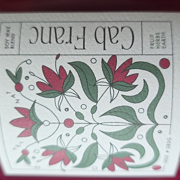 Rewined Cab Franc Pet Nat Candle, Size 10 oz, Retail Price $38.00US - Picture 6 of 6